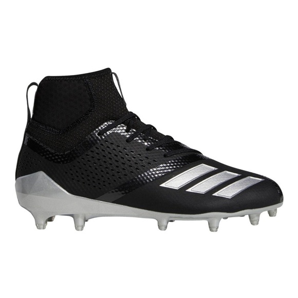 New Adidas Adizero 5 Star 7.0 Mid TD Team Football Cleats Black - Picture 1 of 9